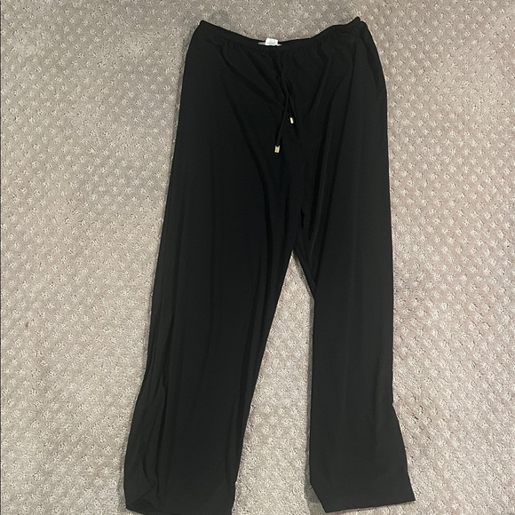 Anne Klein Black Swim Coverup Pants - Picture 1 of 3